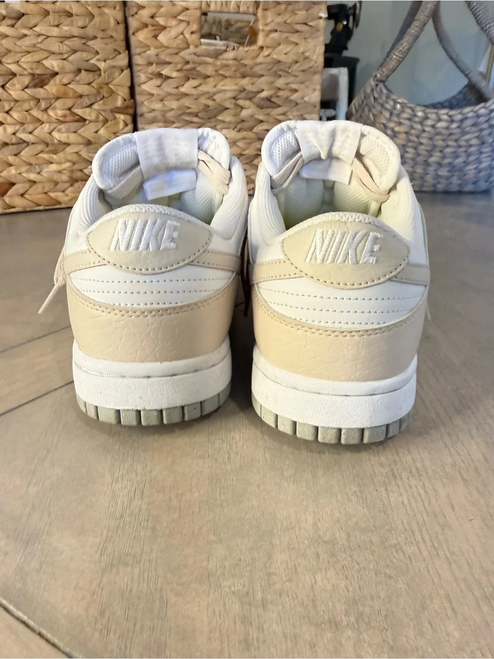 Nike Women’s Low-Top Sneakers in Cream and White